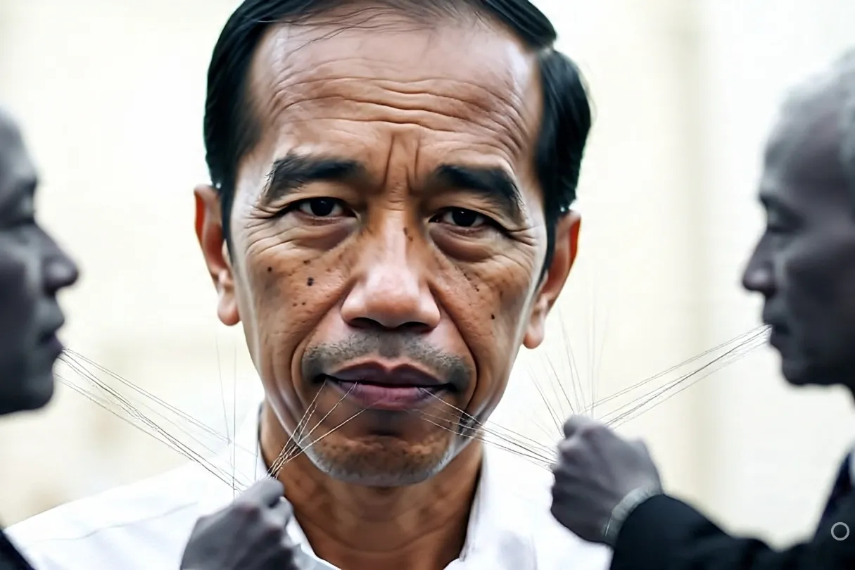 President Joko Widodo’s face