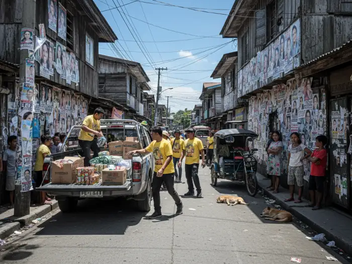 Barangay resources being misused for election campaigns in the Philippines.