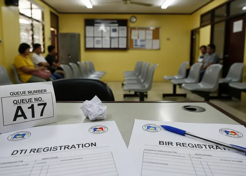 DTI and BIR registration forms for starting a food cart business in the Philippines.