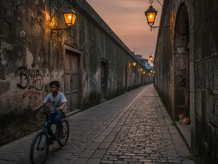 Intramuros hidden secrets Manila travel alley showing forgotten corners of the Walled City.