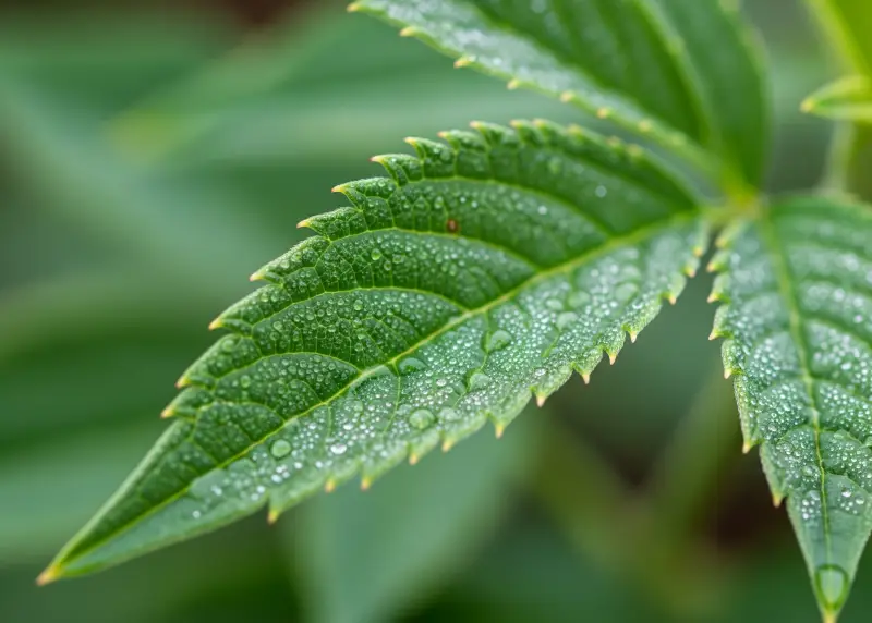 Close-up of Lagundi leaves, a DOH-approved herbal medicine for cough and asthma.