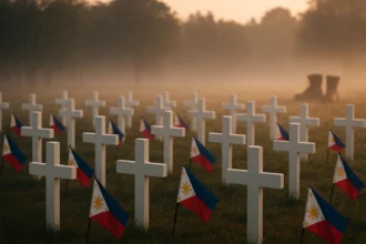A solemn memorial of the 44 fallen SAF commandos from the Mamasapano clash in the Philippines