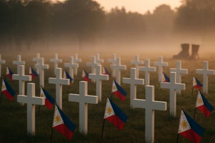 A solemn memorial of the 44 fallen SAF commandos from the Mamasapano clash in the Philippines