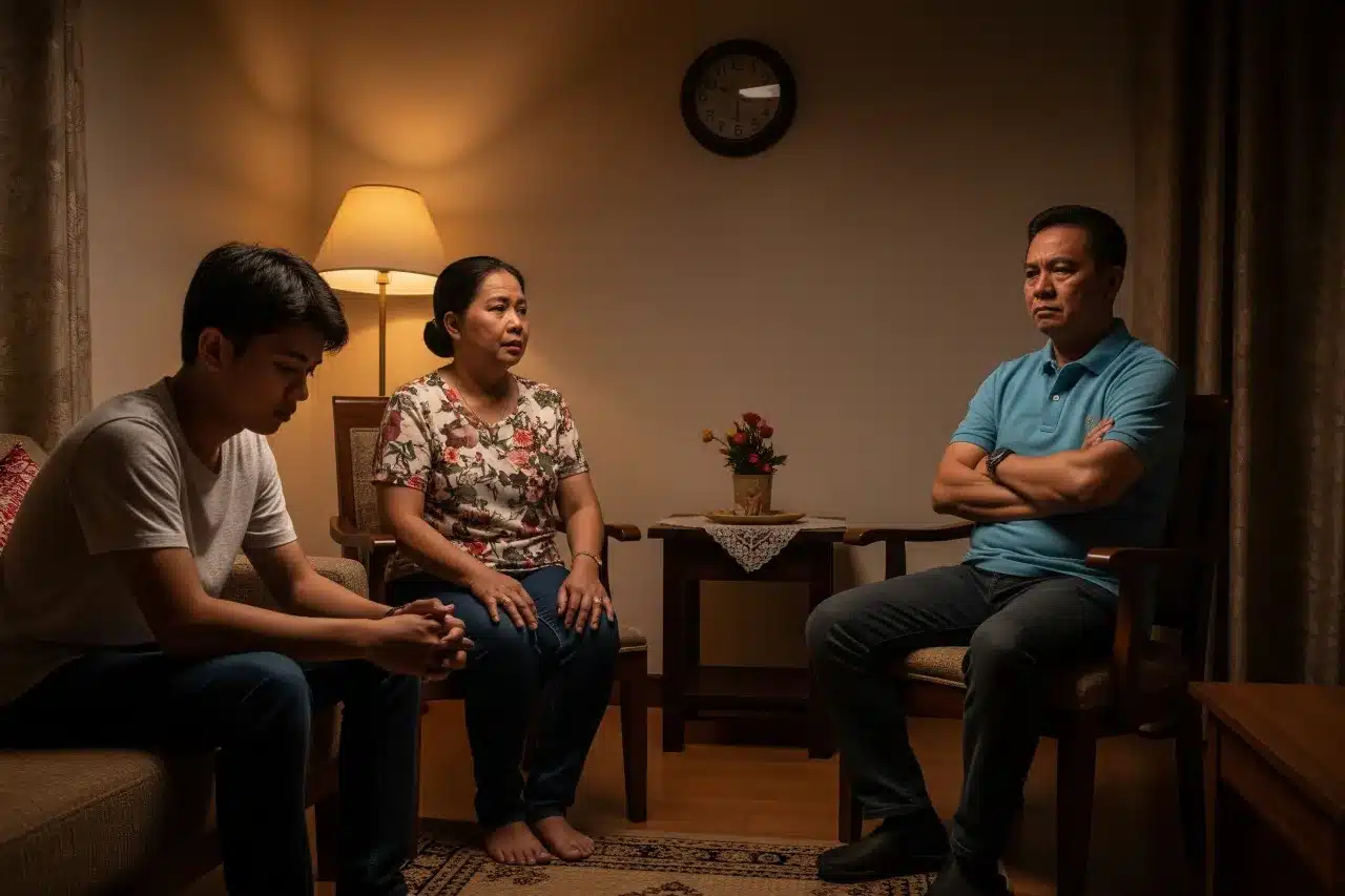 A Filipino family in silence, struggling to talk about mental health issues