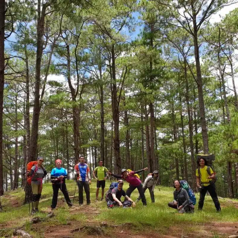 Randy Batiquin and friends.. in one of his adventures in mount Ugo, Benguet.
