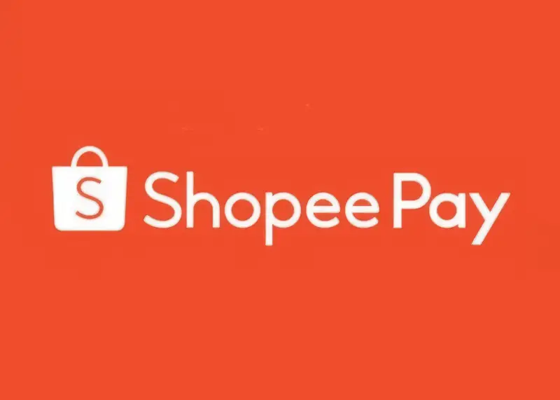 Official ShopeePay logo in orange background.