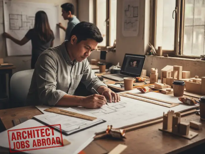 Filipino architect preparing for architect jobs abroad for Filipinos.