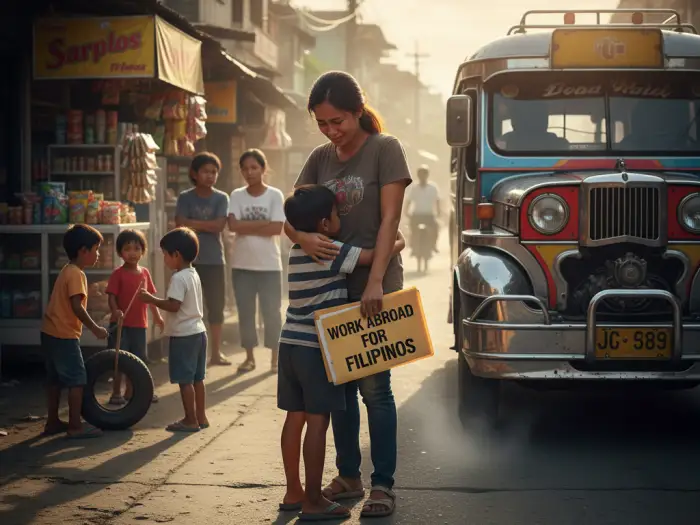 Filipina worker preparing for general jobs abroad for Filipinos overseas.