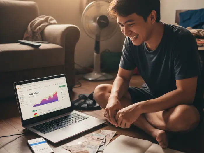 Filipino blogger reviewing monetization earnings from blog in the Philippines.