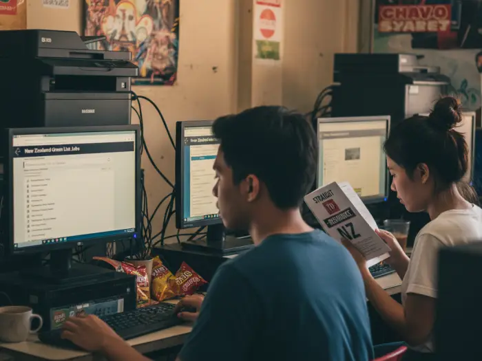 Filipino exploring New Zealand Green List jobs and direct residency pathways in PH.