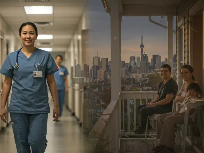 Filipino immigrant in Canada achieving success, living life in new home.
