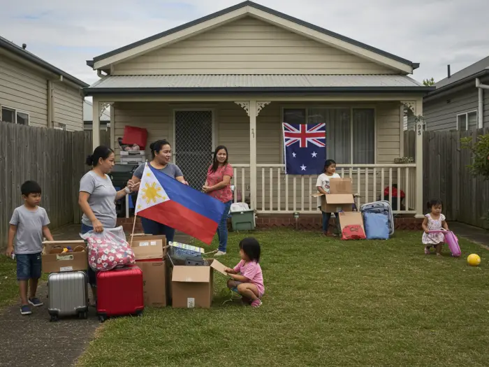 Filipino family settling in New Zealand, beginning real life in Kiwi neighborhood.
