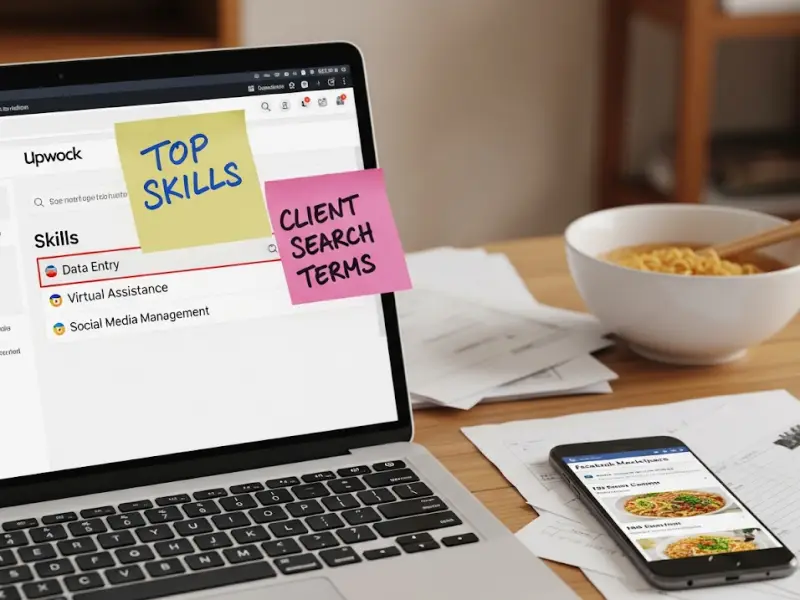 Choosing in-demand freelancer skills for an Upwork profile.