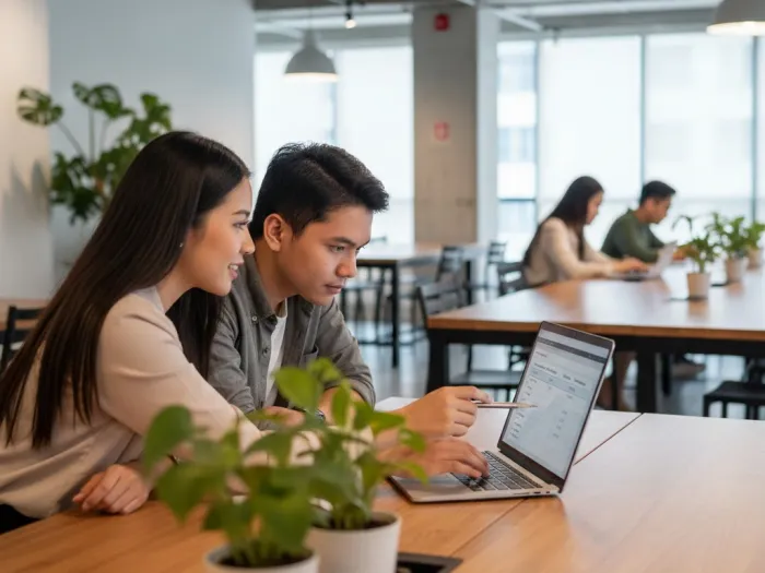 Filipino employee reviewing how SSS contributions and deductions are computed.