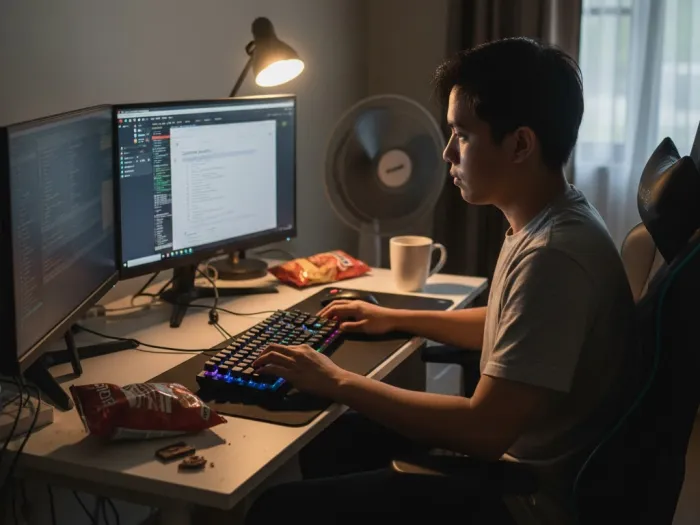 Filipino cybersecurity learner practicing while preparing for CompTIA and ISC2 certifications.