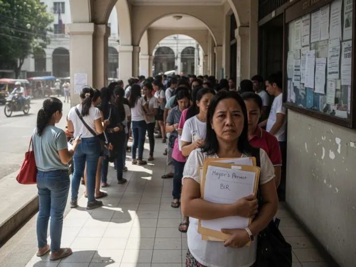 laundry shop permits dti bir lgu philippines Filipina processing DTI, BIR, and LGU permits for her laundry shop in the Philippines.